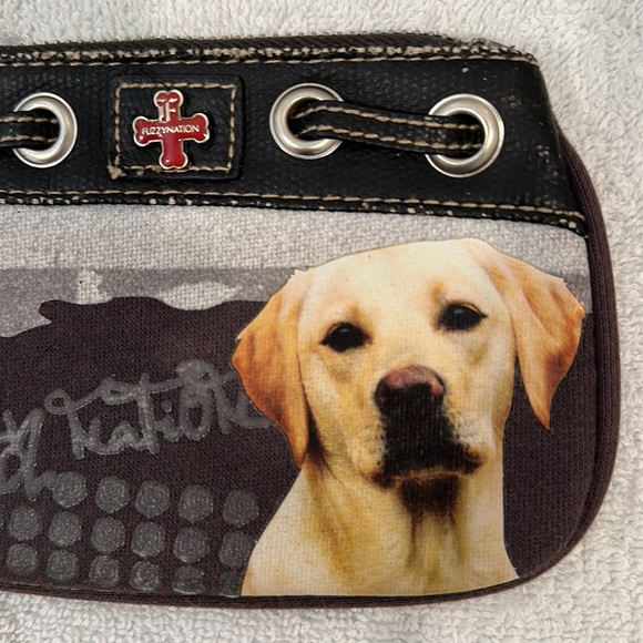 Fuzzy Nation “Out of the Cage” Yellow Lab Wristlet - Picture 2 of 7